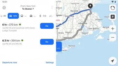 Capture d'écran de Yandex Maps 2