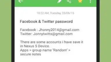 Capture d'écran de Secure Notes 5