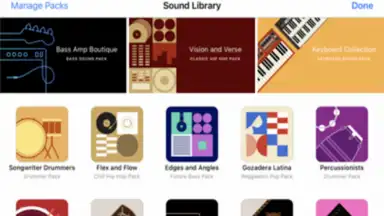 Capture d'écran de GarageBand 4