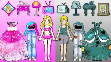 Capture d'écran de Chibi Doll Dress Up DIY Games 2