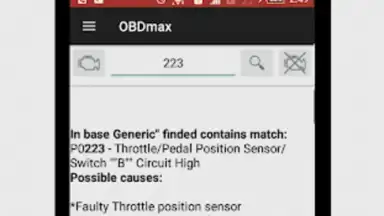 Capture d'écran de OBDmax 6