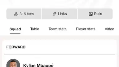 Capture d'écran de EA SPORTS App 4