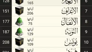 Capture d'écran de القرآن الكريم كامل مع التفسير‎ 4