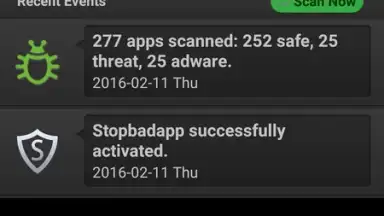 Capture d'écran de Stopbadapp 1
