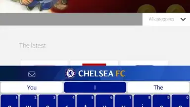 Capture d'écran de Chelsea FC Official Keyboard 1