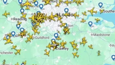 Capture d'écran de Flightradar24 1