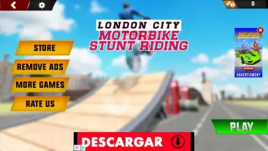 Capture d'écran de London City Motorbike Stunt Riding Simulator 13
