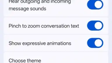 Capture d'écran de Google Messages 16