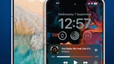 Capture d'écran de Lock Screen iOS 16 8