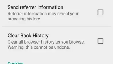 Capture d'écran de Orweb: Private Web Browser 5