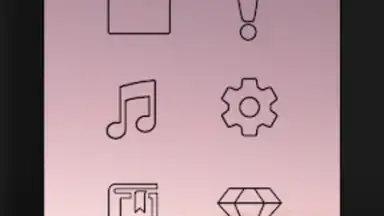 Capture d'écran de Lines Dark - Icon Pack 10