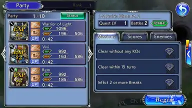 Capture d'écran de DISSIDIA FINAL FANTASY OPERA OMNIA 3