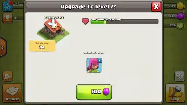 Capture d'écran de Clash of Clans 2