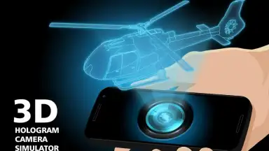 Capture d'écran de 3d hologram camera simulator 2
