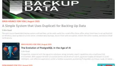 Capture d'écran de Open Source For You 9