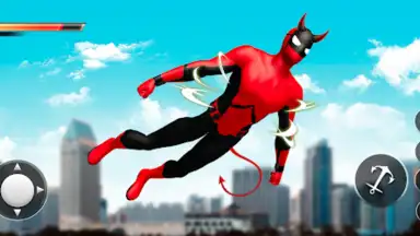 Capture d'écran de Spider Rope Hero - Flying Hero 1