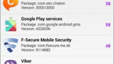 Capture d'écran de F-Secure App Permissions 2