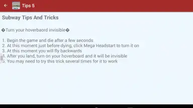 Capture d'écran de Guide For Subway Surf 3
