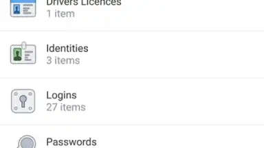 Capture d'écran de 1Password 6