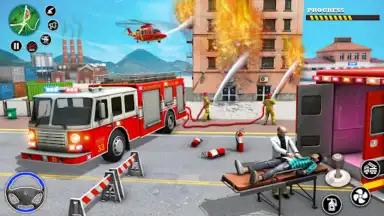 Capture d'écran de Rescue Fire Truck Simulator 3D 5