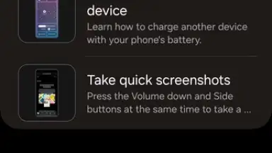 Capture d'écran de Samsung Tips 10