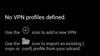 Capture d'écran de OpenVPN 3