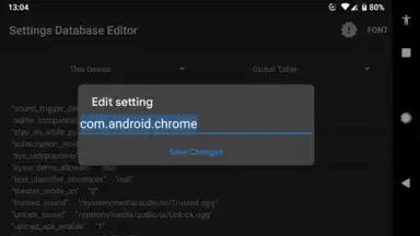 Capture d'écran de 4A Settings Database Editor 1