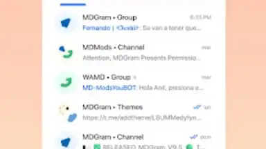 Capture d'écran de MDGram Messenger 3