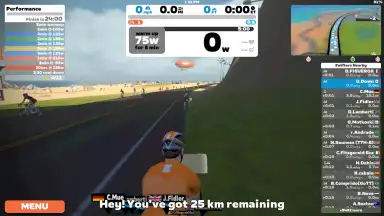 Capture d'écran de Zwift 13