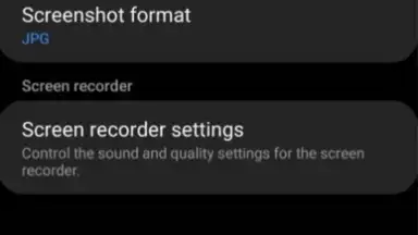 Capture d'écran de Samsung Record screen 3