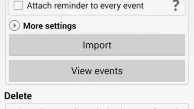 Capture d'écran de iCal Import/Export 2.4 6
