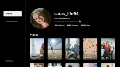 Capture d'écran de TikTok for Android TV 4