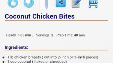 Capture d'écran de Recipes by Ingredients 4