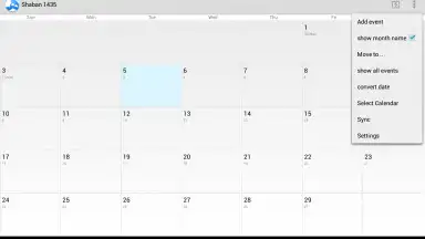 Capture d'écran de Hijri Calendar 2