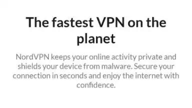 Capture d'écran de NordVPN 1