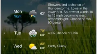 Capture d'écran de WeatherBug 2