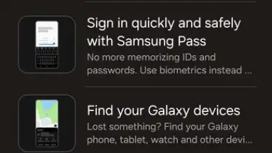 Capture d'écran de Samsung Tips 6