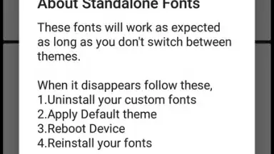 Capture d'écran de GxFonts - Custom fonts for Samsung Galaxy 1
