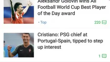 Capture d'écran de All Football - News & Scores 5