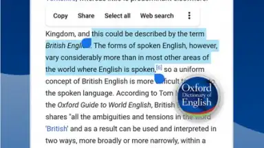 Capture d'écran de Oxford Dictionary 4
