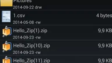 Capture d'écran de AndroZip File Manager 1