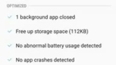 Capture d'écran de Samsung Device Maintenance 2