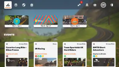 Capture d'écran de Zwift 3