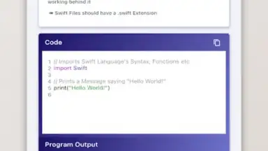 Capture d'écran de Swift Tutorial - Simplified 5