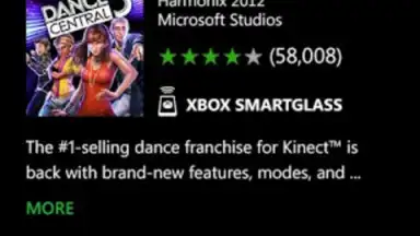 Capture d'écran de Xbox SmartGlass 3