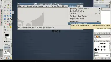 Capture d'écran de GIMP Inkscape 4