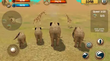 Capture d'écran de Wild Elephant Sim 3D 4