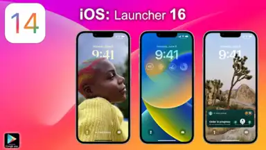 Capture d'écran de iPhone 14 Launcher iOS 16 2023 2