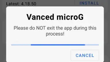 Capture d'écran de Vanced microG 6