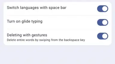 Capture d'écran de Yandex Keyboard 6